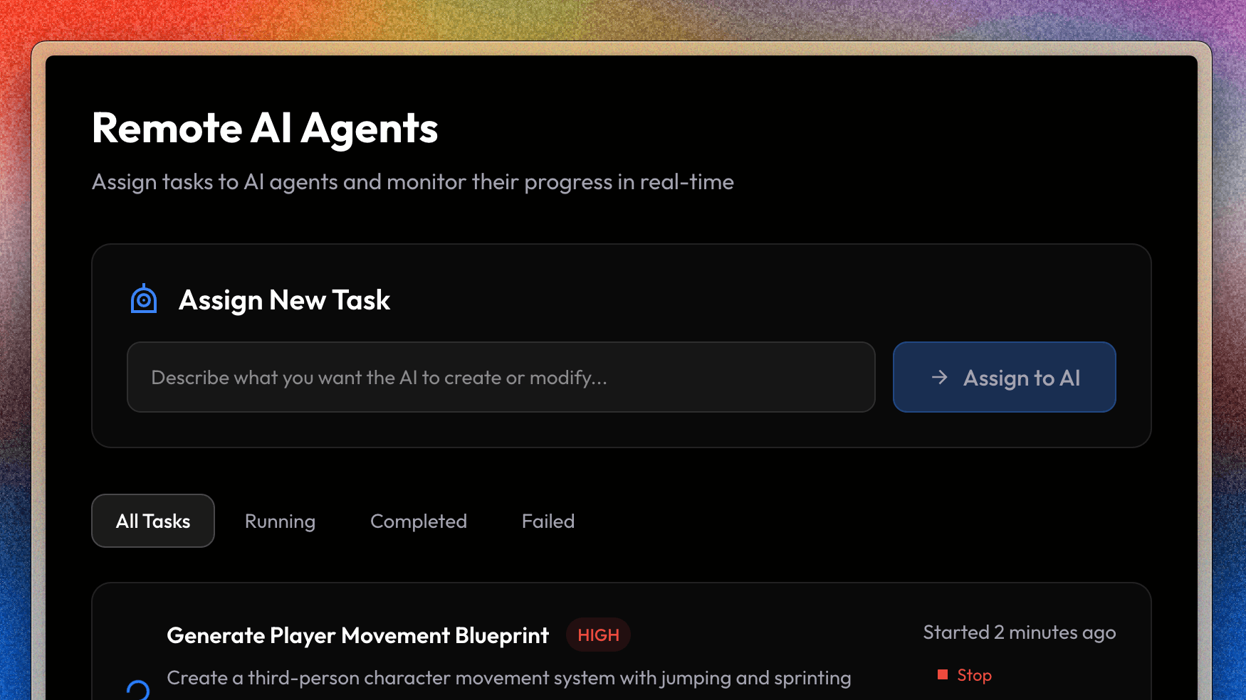 AI Development Interface